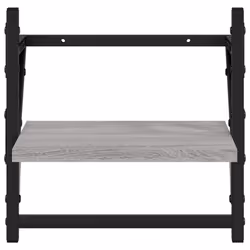 VidaXL 836241 scaffale Legno, Metallo Grigio - Vista aggiuntiva 5