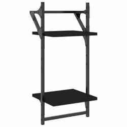 VidaXL 836253 scaffale Legno, Metallo Nero - Vista aggiuntiva 4