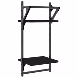 VidaXL 836253 scaffale Legno, Metallo Nero - Vista aggiuntiva 5