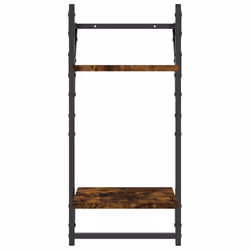VidaXL 836255 scaffale Legno, Metallo Quercia, Marrone - Vista aggiuntiva 5