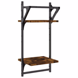 VidaXL 836255 scaffale Legno, Metallo Quercia, Marrone - Vista aggiuntiva 7