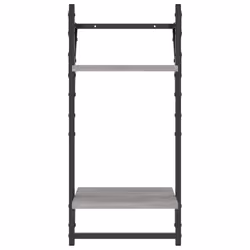 VidaXL 836256 scaffale Legno, Metallo Grigio - Vista aggiuntiva 5