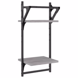 VidaXL 836256 scaffale Legno, Metallo Grigio - Vista aggiuntiva 7