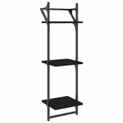 VidaXL 836258 scaffale Legno, Metallo Nero - Vista aggiuntiva 4