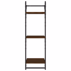 VidaXL 836262 scaffale Legno, Metallo Marrone, Legno - Vista aggiuntiva 5