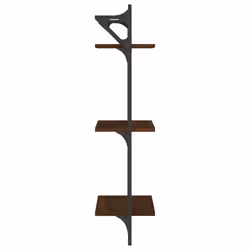 VidaXL 836262 scaffale Legno, Metallo Marrone, Legno - Vista aggiuntiva 6