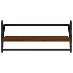 VidaXL 836267 scaffale Legno, Metallo Marrone, Legno - Vista aggiuntiva 6