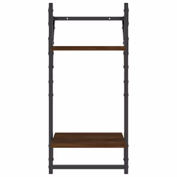 VidaXL 836267 scaffale Legno, Metallo Marrone, Legno - Vista aggiuntiva 8