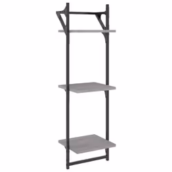 VidaXL 836271 scaffale Legno, Metallo Grigio - Vista aggiuntiva 7