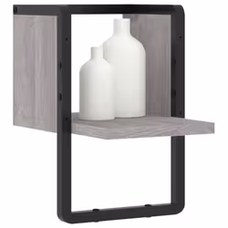 VidaXL 836276 scaffale Legno, Metallo Grigio