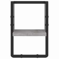 VidaXL 836276 scaffale Legno, Metallo Grigio - Vista aggiuntiva 4