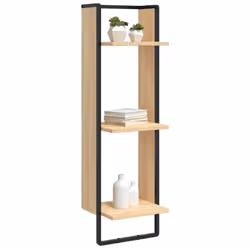 VidaXL 836304 scaffale Metallo, Legno Quercia - Vista aggiuntiva 3