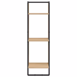 VidaXL 836304 scaffale Metallo, Legno Quercia - Vista aggiuntiva 4