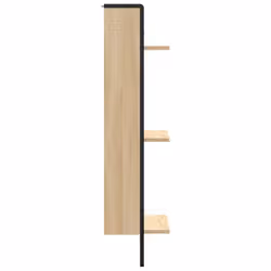 VidaXL 836304 scaffale Metallo, Legno Quercia - Vista aggiuntiva 5