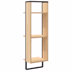 VidaXL 836304 scaffale Metallo, Legno Quercia - Vista aggiuntiva 6