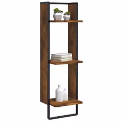 VidaXL 836305 scaffale Legno, Metallo Quercia, Marrone - Vista aggiuntiva 3