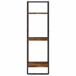 VidaXL 836305 scaffale Legno, Metallo Quercia, Marrone - Vista aggiuntiva 4