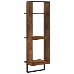VidaXL 836305 scaffale Legno, Metallo Quercia, Marrone - Vista aggiuntiva 6
