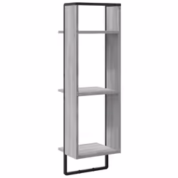 VidaXL 836306 scaffale Legno, Metallo Grigio - Vista aggiuntiva 6