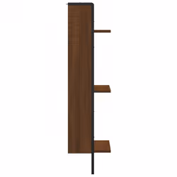 VidaXL 836307 scaffale Legno, Metallo Marrone, Legno - Vista aggiuntiva 5
