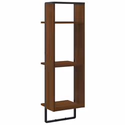 VidaXL 836307 scaffale Legno, Metallo Marrone, Legno - Vista aggiuntiva 6