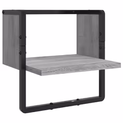 VidaXL 836311 scaffale Legno, Metallo Grigio - Vista aggiuntiva 6