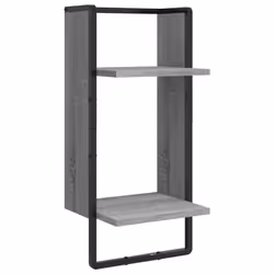 VidaXL 836311 scaffale Legno, Metallo Grigio - Vista aggiuntiva 8
