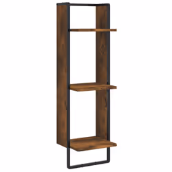 VidaXL 836315 scaffale Legno, Metallo Quercia, Marrone - Vista aggiuntiva 8