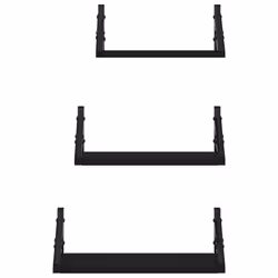VidaXL 836318 scaffale Legno, Metallo Nero - Vista aggiuntiva 4
