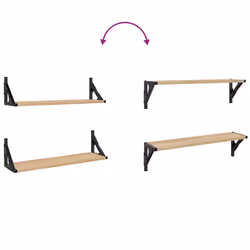 VidaXL 836324 scaffale Legno, Metallo Legno - Vista aggiuntiva 8