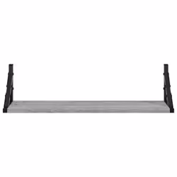 VidaXL 836326 scaffale Metallo, Legno Grigio, Quercia - Vista aggiuntiva 5