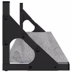 VidaXL 836326 scaffale Metallo, Legno Grigio, Quercia - Vista aggiuntiva 6