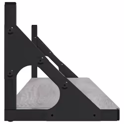 VidaXL 836331 scaffale Legno, Metallo Grigio - Vista aggiuntiva 4