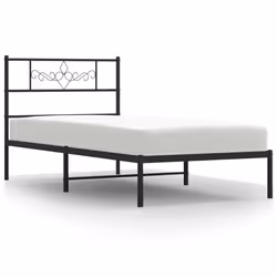 Giroletto con Testiera in Metallo Nero 90x190 cmcod mxl 129858 - Vista aggiuntiva 2