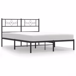 Giroletto con Testiera in Metallo Nero 140x190 cmcod mxl 129791 - Vista aggiuntiva 2