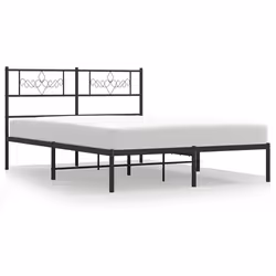 Giroletto con Testiera in Metallo Nero 150x200 cmcod mxl 105819 - Vista aggiuntiva 2