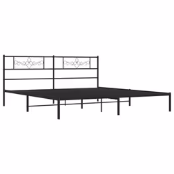 Giroletto con Testiera in Metallo Nero 200x200 cmcod mxl 105879 - Vista aggiuntiva 3
