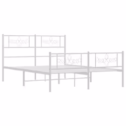 Giroletto con Testiera e Pediera Metallo Bianco 120x200 cmcod mxl 81914 - Vista aggiuntiva 3
