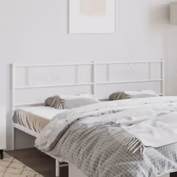 VidaXL 355354 testiera e pedana Bianco