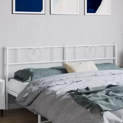 VidaXL 355549 testiera e pedana Bianco
