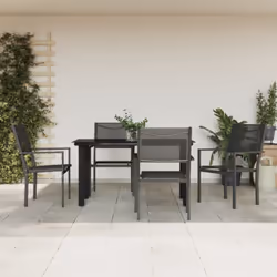 Godetevi un buon pasto o un tè pomeridiano nel vostro spazio abitativo esterno con questo set da pranzo da giardino! Caratter ...