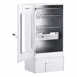 VidaXL 3200751 affumicatore Acciaio galvanizzato, Vetro Cippato - Vista aggiuntiva 2