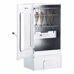 VidaXL 3200751 affumicatore Acciaio galvanizzato, Vetro Cippato - Vista aggiuntiva 5