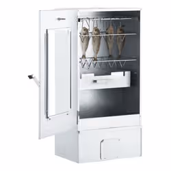 VidaXL 3200755 affumicatore Acciaio galvanizzato, Vetro Cippato - Vista aggiuntiva 2