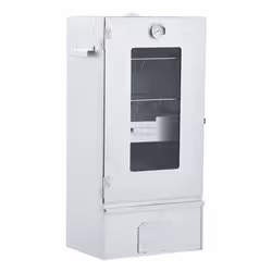 VidaXL 3200755 affumicatore Acciaio galvanizzato, Vetro Cippato - Vista aggiuntiva 3