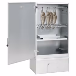 VidaXL 3200769 affumicatore Vetro, Acciaio galvanizzato Cippato - Vista aggiuntiva 4