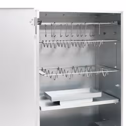 VidaXL 3200769 affumicatore Vetro, Acciaio galvanizzato Cippato - Vista aggiuntiva 6