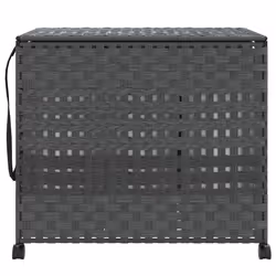 Cesto Portabiancheria con Ruote Grigio 66x35x60 cm Rattancod mxl 109400 - Vista aggiuntiva 3