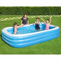 Perché spendere molto denaro per una vacanza, quando potete fare una vacanza proprio nel vostro giardino? Questa piscina gonf ...