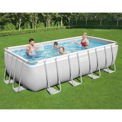 Bestway - Set Piscina Power Steel Rettangolare 488x244x122 cm